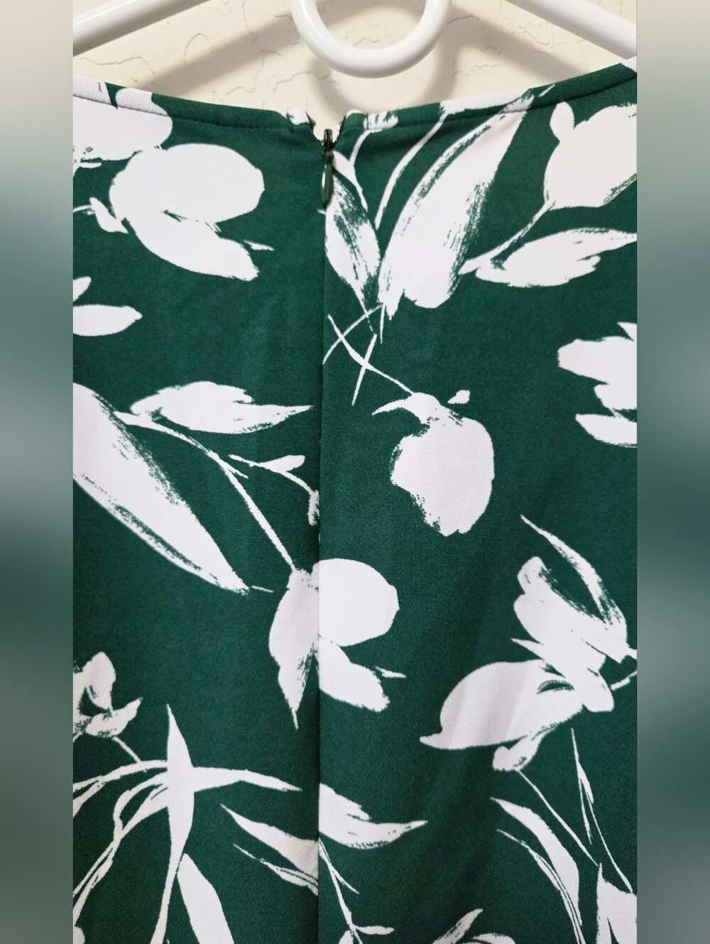 Lane Bryant Green and White Floral Wrap Wide Leg Surplice Jumpsuit Plus Size 18 - Picture 11 of 16